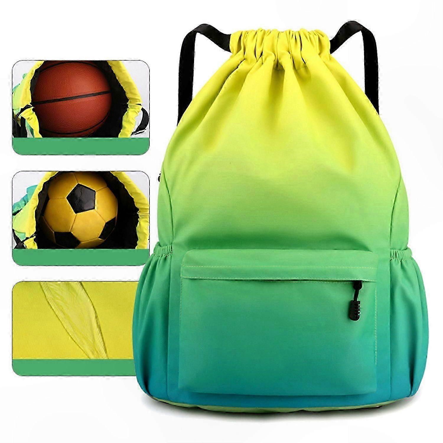 Large Capacity Drawstring Bag for Sports and Gym Essentials Storage Solution