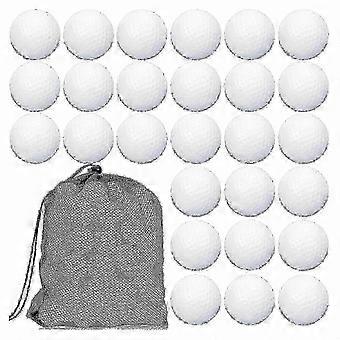 Biodegradable Golf Practice Balls, 100Pcs Hollow Core with Carry Bag for Training -WHBYV