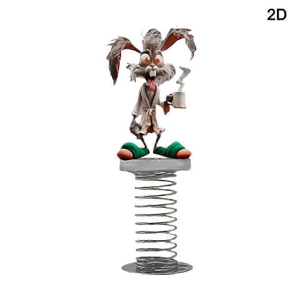 Spring-Mounted Big Mouth Monkey Acrylic Figurine
