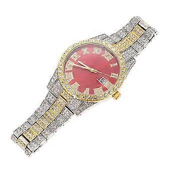 Heren quartz polshorloge voor casual gelegenheden en dagelijks gebruik, rood, 22 x 4,3 cm, glas, 1 set