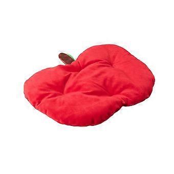 1 adorable petit lit pour animaux en forme de pomme, tapis de repos doux et confortable, idéal pour les lapins, les cochons d'Inde et les hamsters. Un joli élément de décoration.