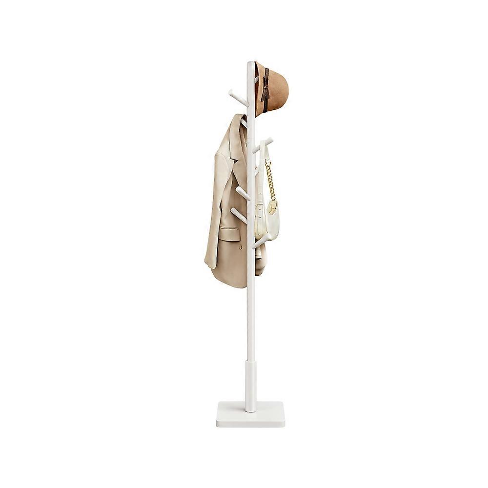Free Standing Hall Coat Tree with 8 Hooks Cloud White 11