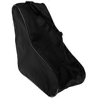 Portable Ice Skates Bag for Storage Use Roller Skates Pouch in Black