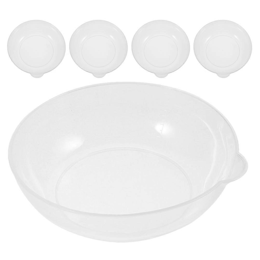 White Plastic Scale Tray for Kitchen Weighing 5Pcs Tool Set