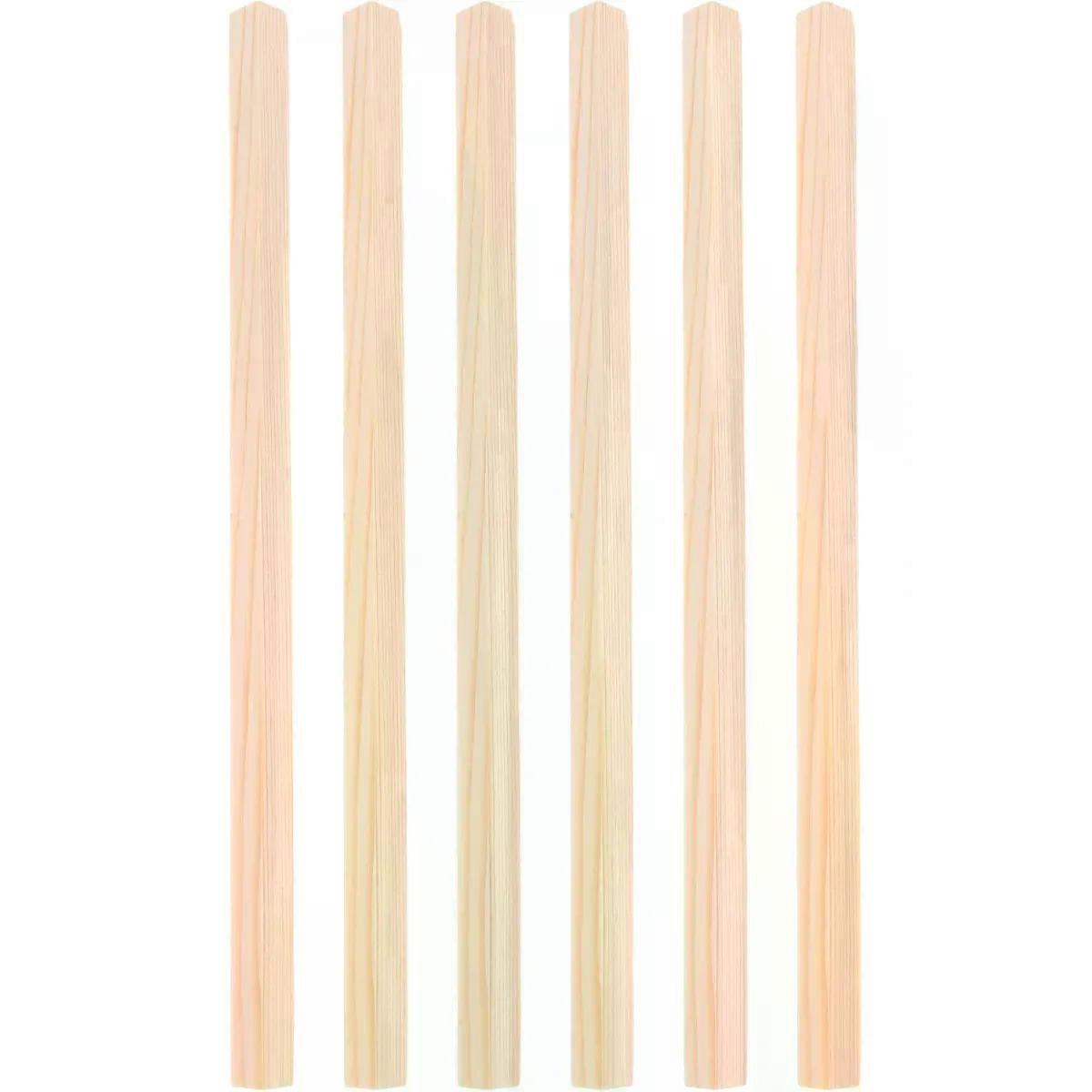 Triangle Wood Strips for Window Trim 6pcs Crafting