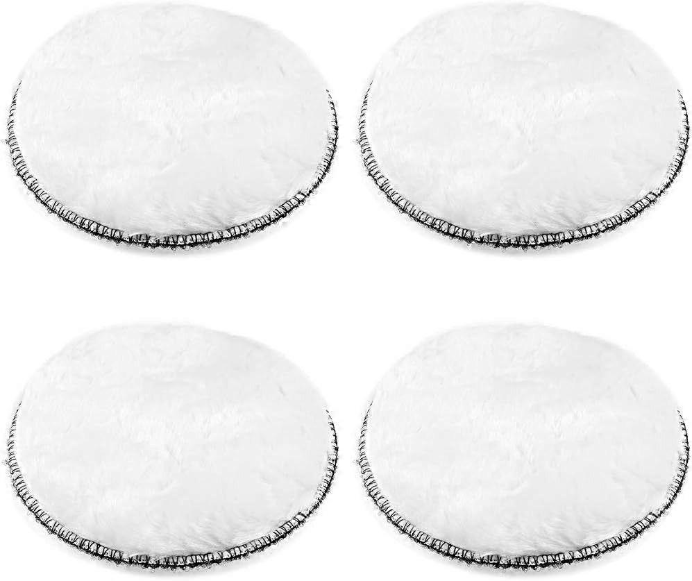 5 Inch Wool Polishing Pad, Hook and Loop Buffing Wheel for Orbital Polisher Buffer