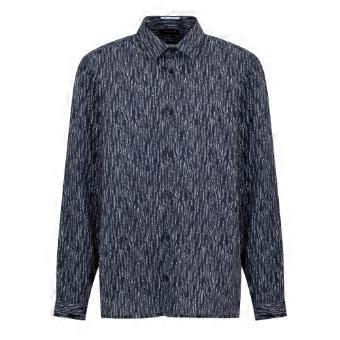 Ted Baker Mens Abstract Recycled Long-Sleeved Shirt