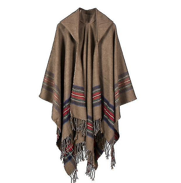 Women's Shawl Wrap Poncho Open Front Sweater Cardigan For Winter Holiday