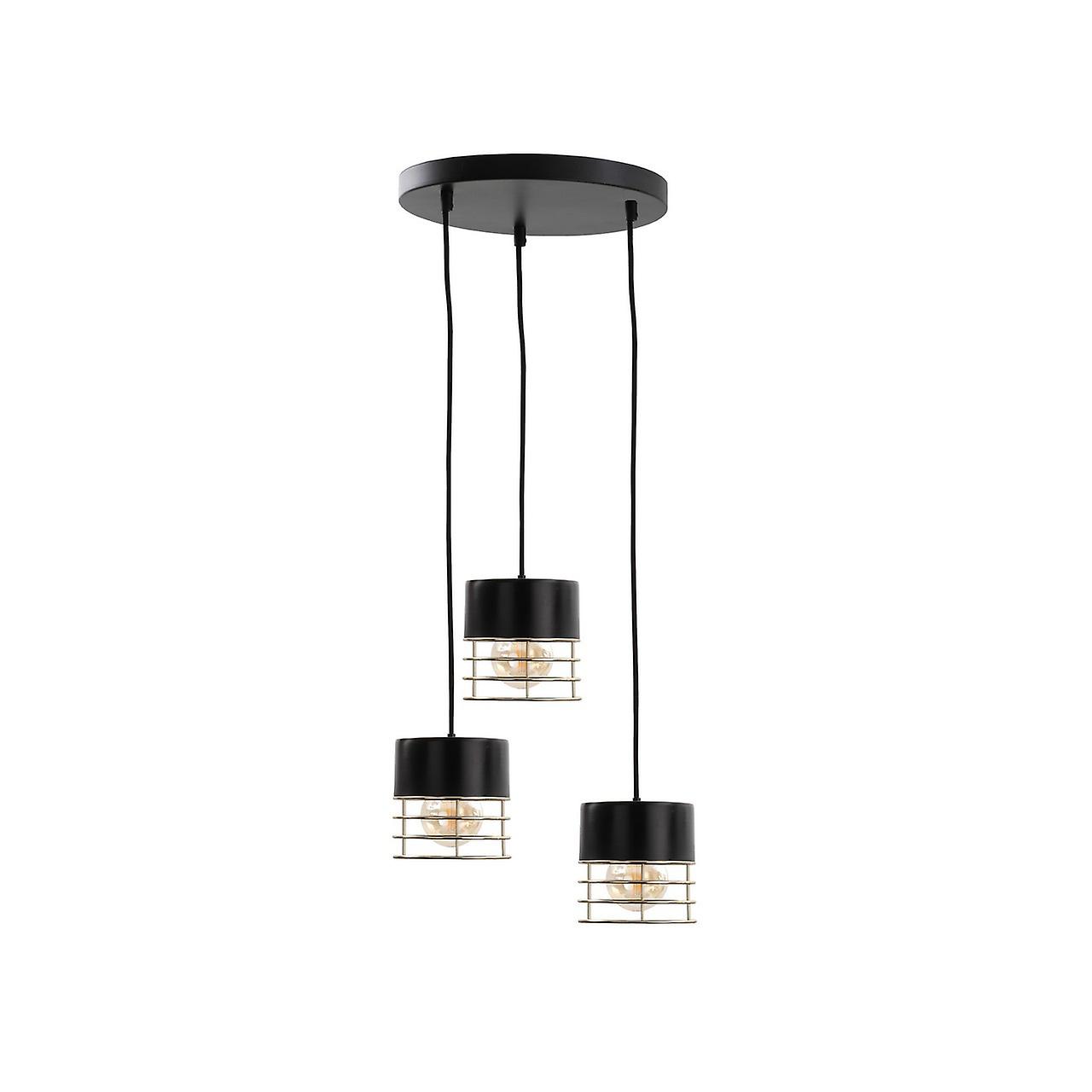 Keter Royal Cluster Pendant Ceiling Light Black, 32cm, 3x E27