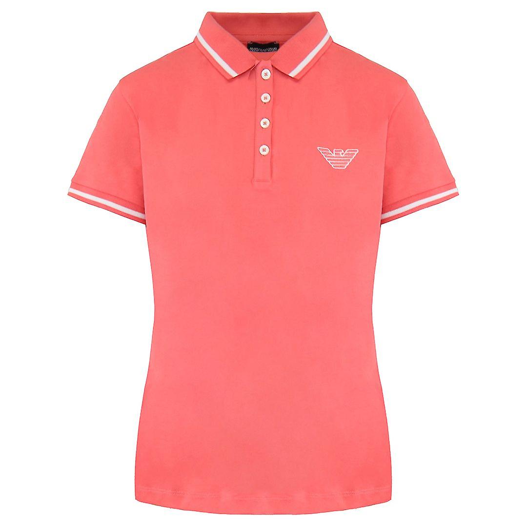 Emporio Armani Short Sleeve Peach Mens Cotton Polo Shirt 3G2M61 2JBXZ 0240