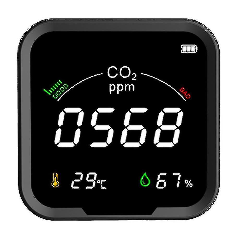 Multifunctional 3 In 1 Co2 Meter Digital Temperature Humidity Tester