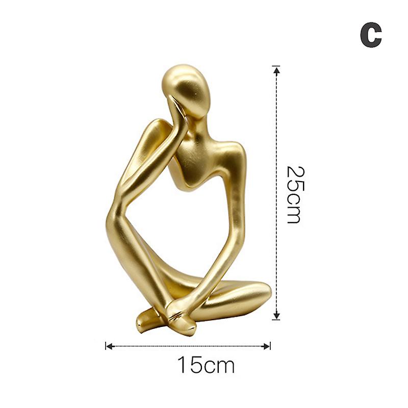 Modern Home Decor Resin Abstract Thinker Statue