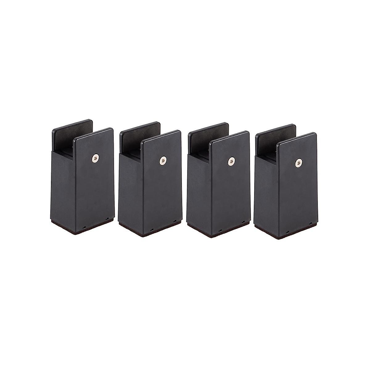 Adjustable Bed Risers 4In,Furniture Risers with Screw Clamp,4Pc Couch Risers for Furniture Thicknes