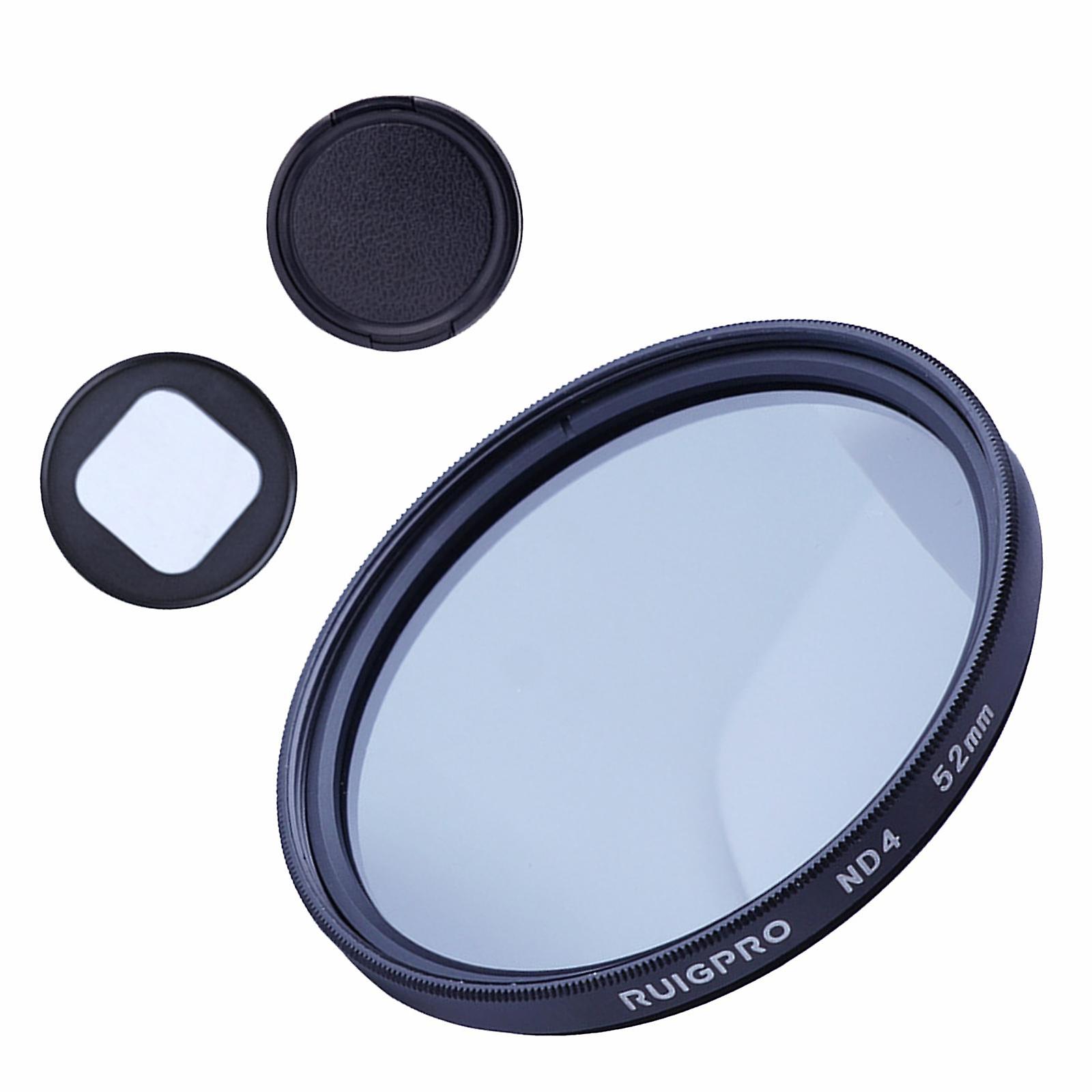 52mm Lens Filter Set + Lens Cover Accessory Tool for Hero 10/9  10x