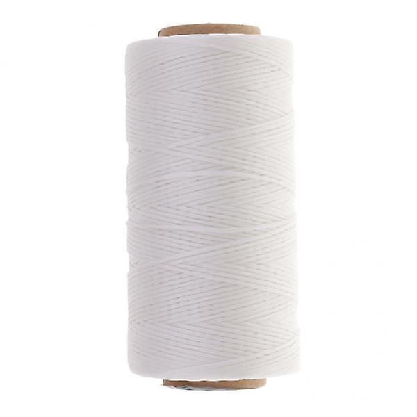 2x260M 150D 0.8mm Flat Waxed Thread Sewing Stitching Leathercraft White