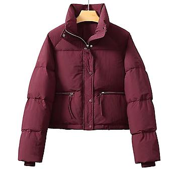 Women Winter Down Jacket Autumn Casual Loose Zip Up Outerwear Coat Suitable For Friends Gathering Wear