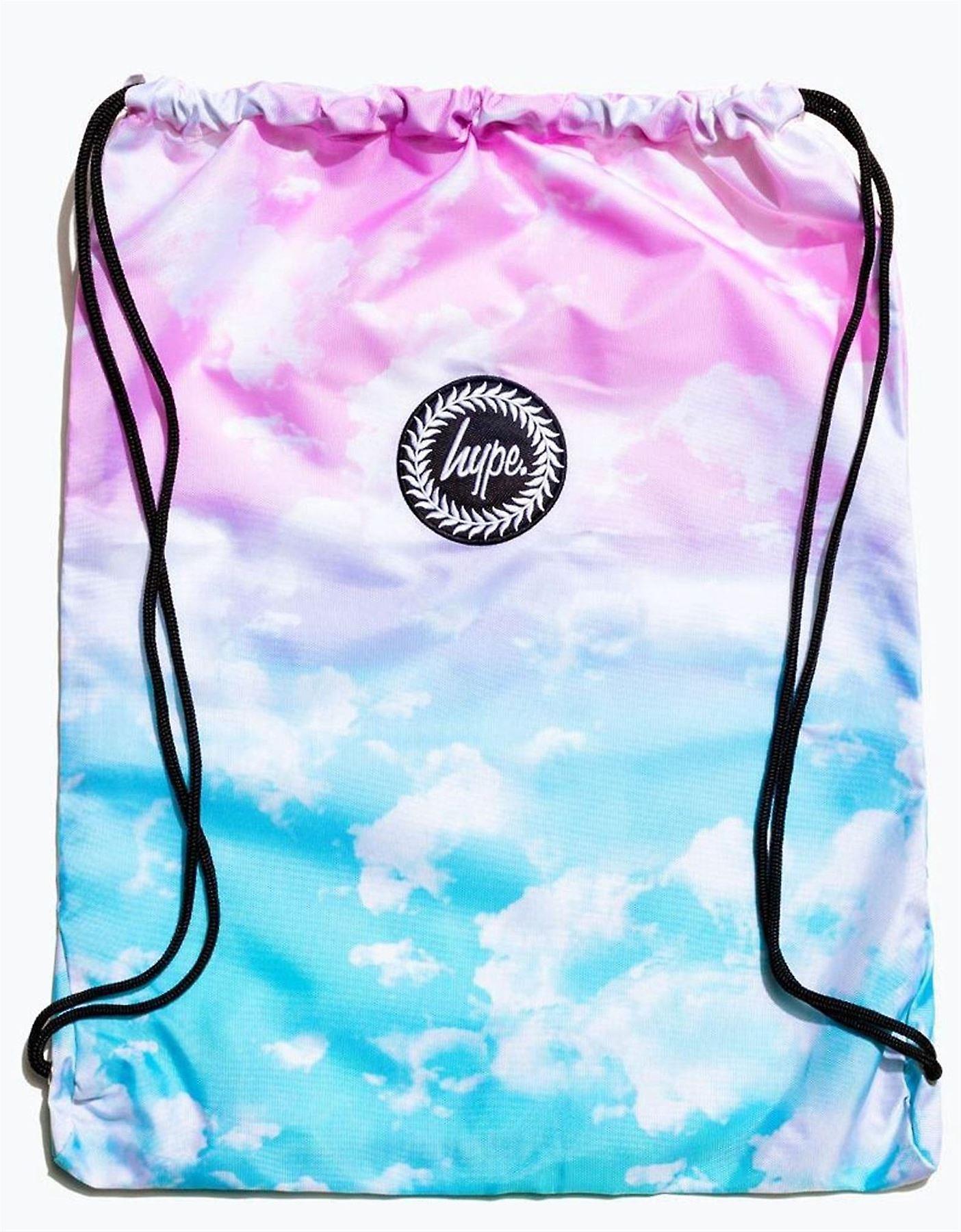 Hype Cloud Fade Unisex Drawstring School Shoulder Bag