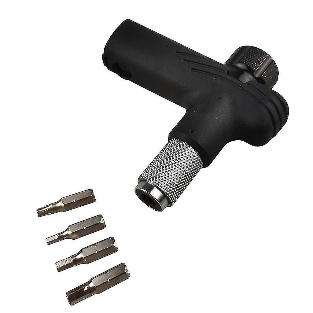 Bicycle Adjustable Torque Driver , Includes 3, 4, 5 Mm Hex, T25 Tool Bits