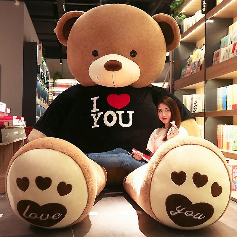 80/100 سنتيمتر كبير أنا أحبك تيدي بير أفخم لعبة جميلة ضخمة محشوة لينة الدب دمية عاشق الدب الاطفال لعبة هدية عيد ميلاد للصديقات