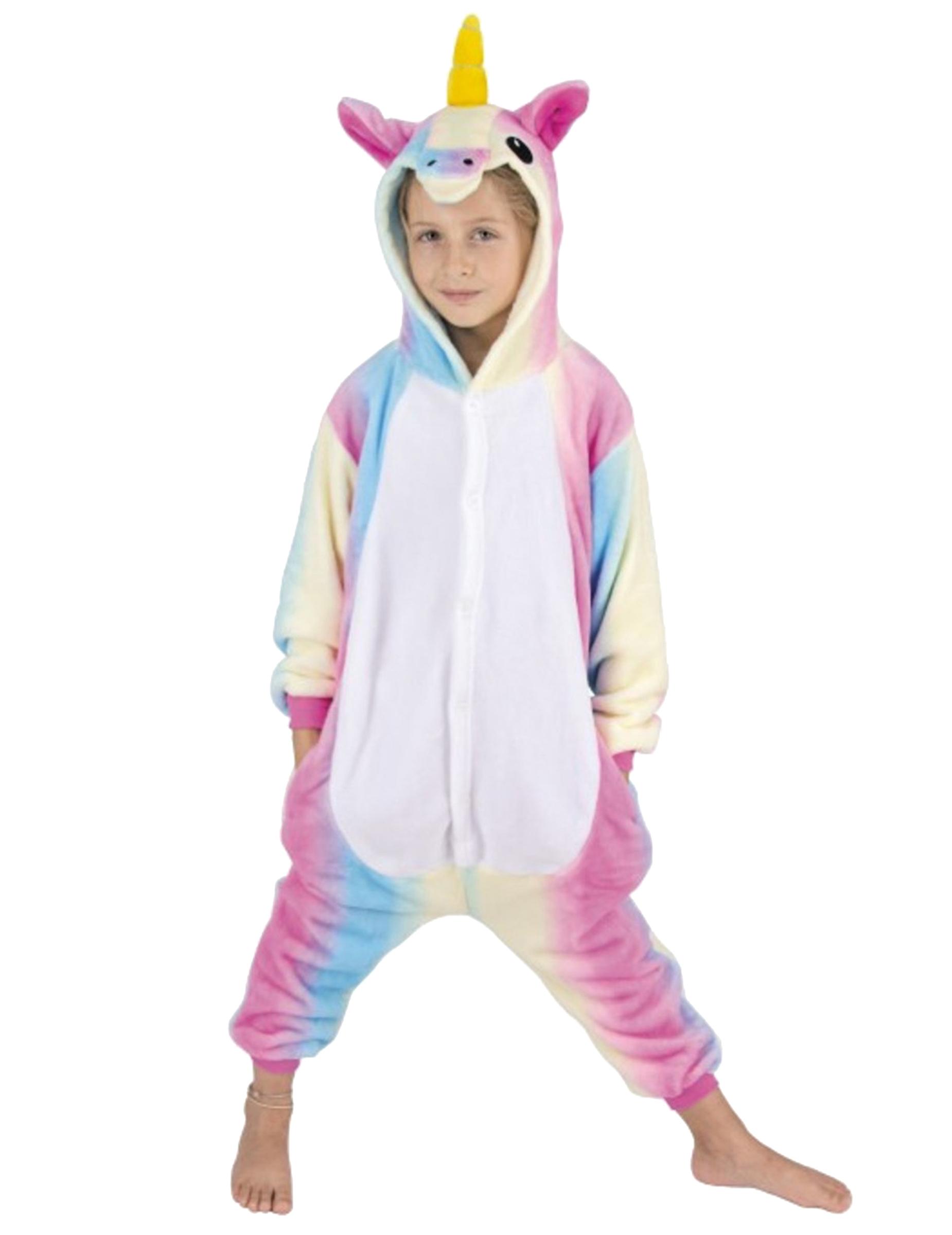 Child rainbow unicorn suit disguise