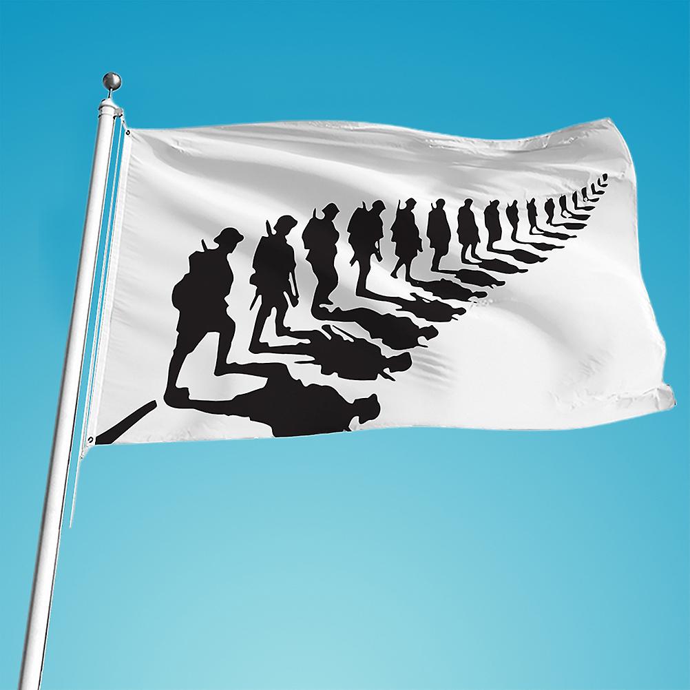 Remembrance Day Flag Polyester Flag Single Side Heavy Duty Flag for Heroes Moderating Remembrance
