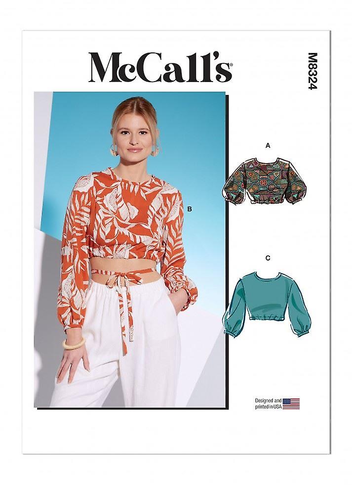 McCalls Sewing Pattern 8324 Women 6-8-10-12-14