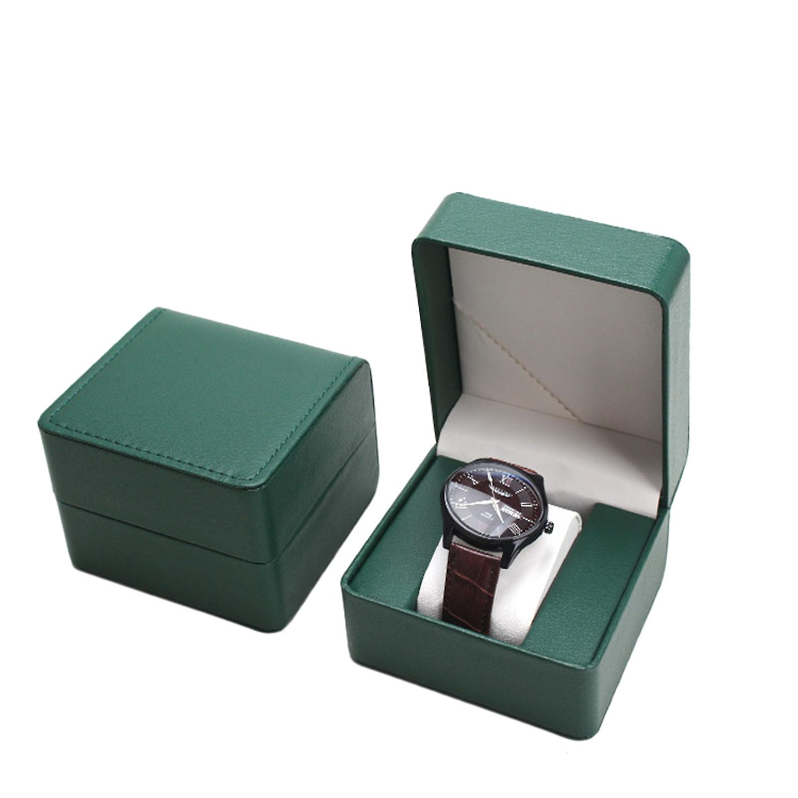 PU Material Watch Storage Box Dustproof Durable Watch Display Case for Bedroom