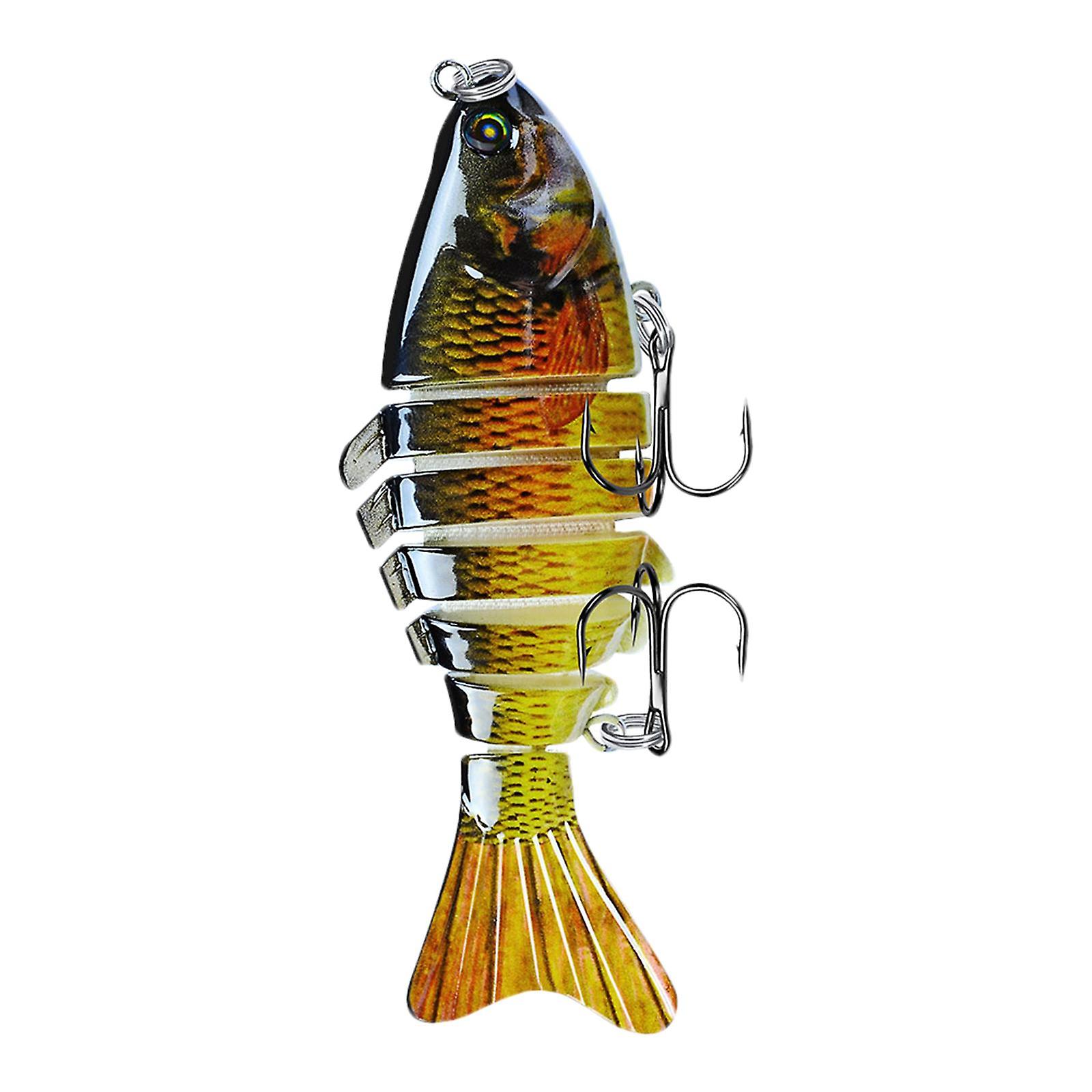 Angelköder Barschköder Crankbait Jointed Swim Baits Gelb