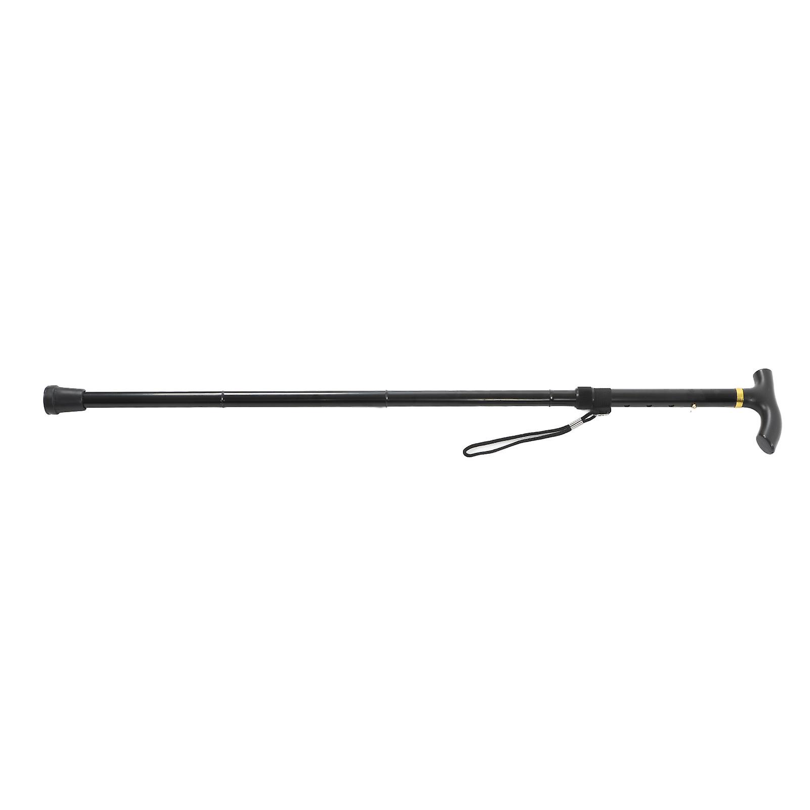 Walking Canefor Elderly Aluminum Alloy Prevent Slip Lightweight 4 Section Adjustable Cane for Mountaineering Hiking