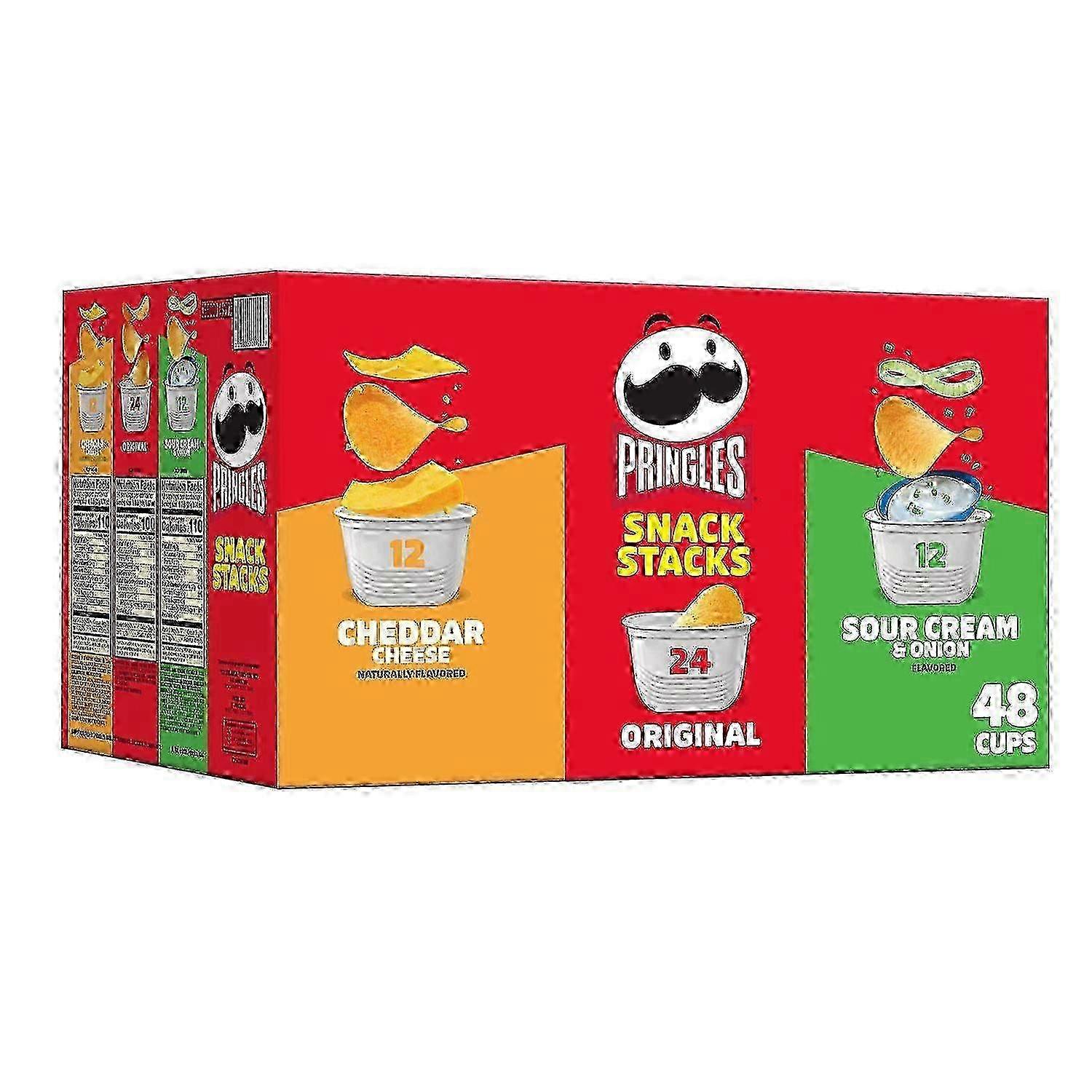 Pringles Kartoffelchips Chips, Sortenpackung, 48 Stück