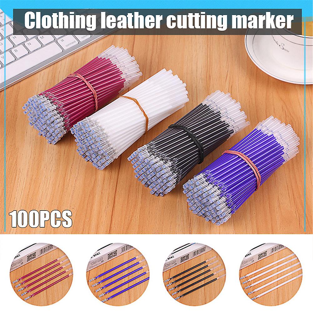 100pcs Heat Erase Pen Refills High Temperature Disappearance Pen Refills Leather Garment Dash Marker