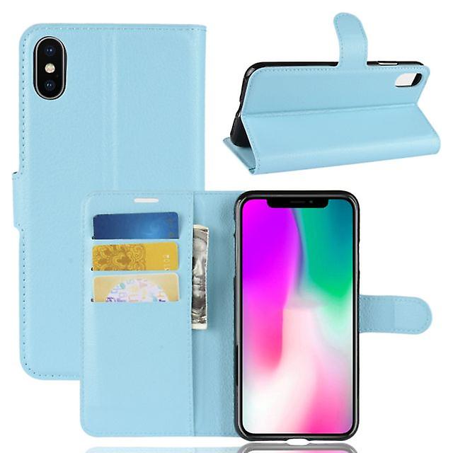 Removable Shockproof Leather Shell Case for Apple iPhone 7 Plus / 8 Plus - Blue