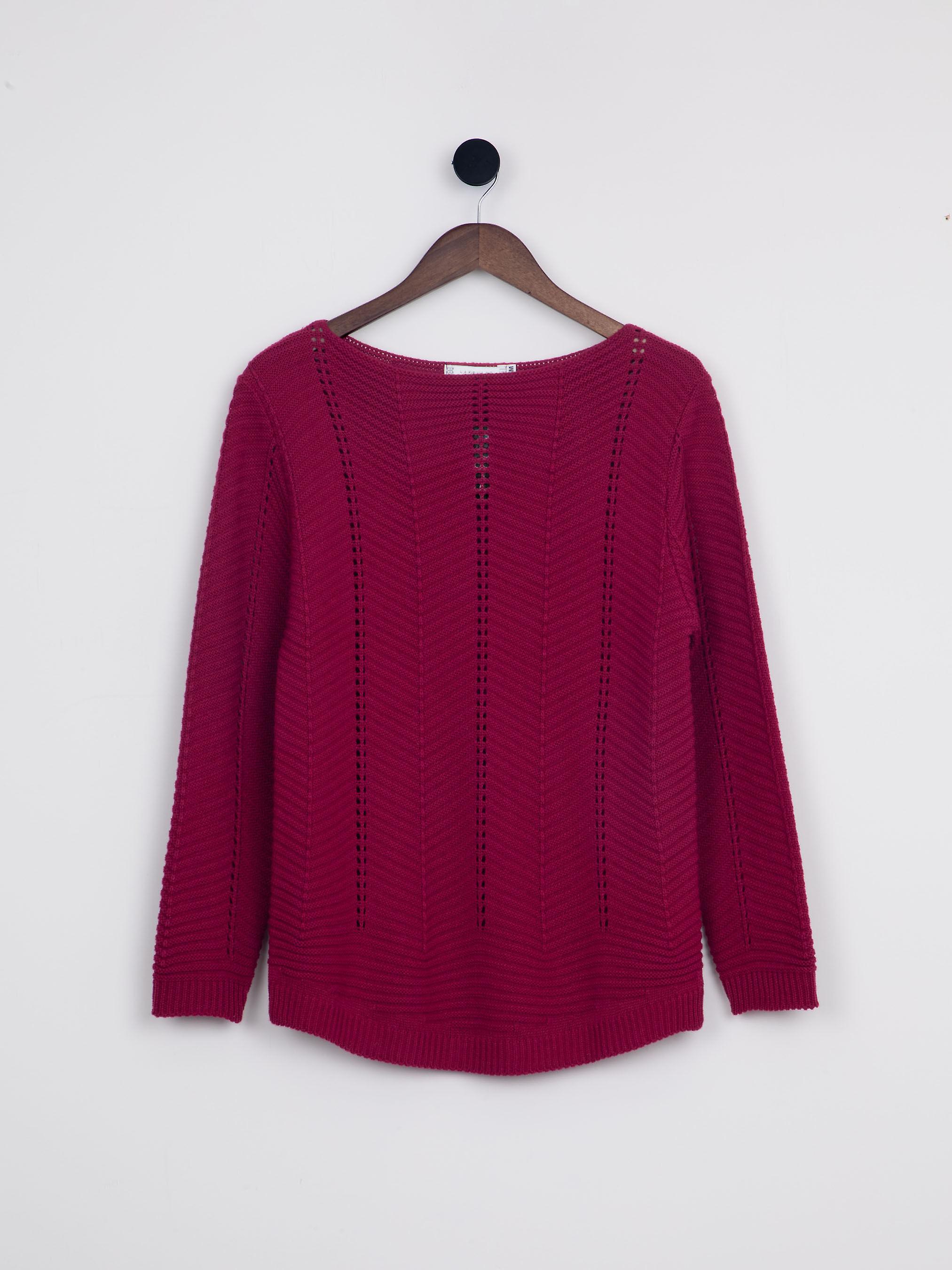 Cleo Knitted Jumper in Berry