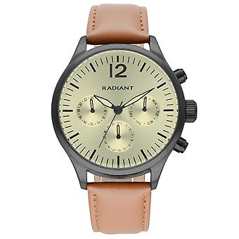 Radiant team Men's Analog Quartz Watch with Faux Leather Bracelet RA641704