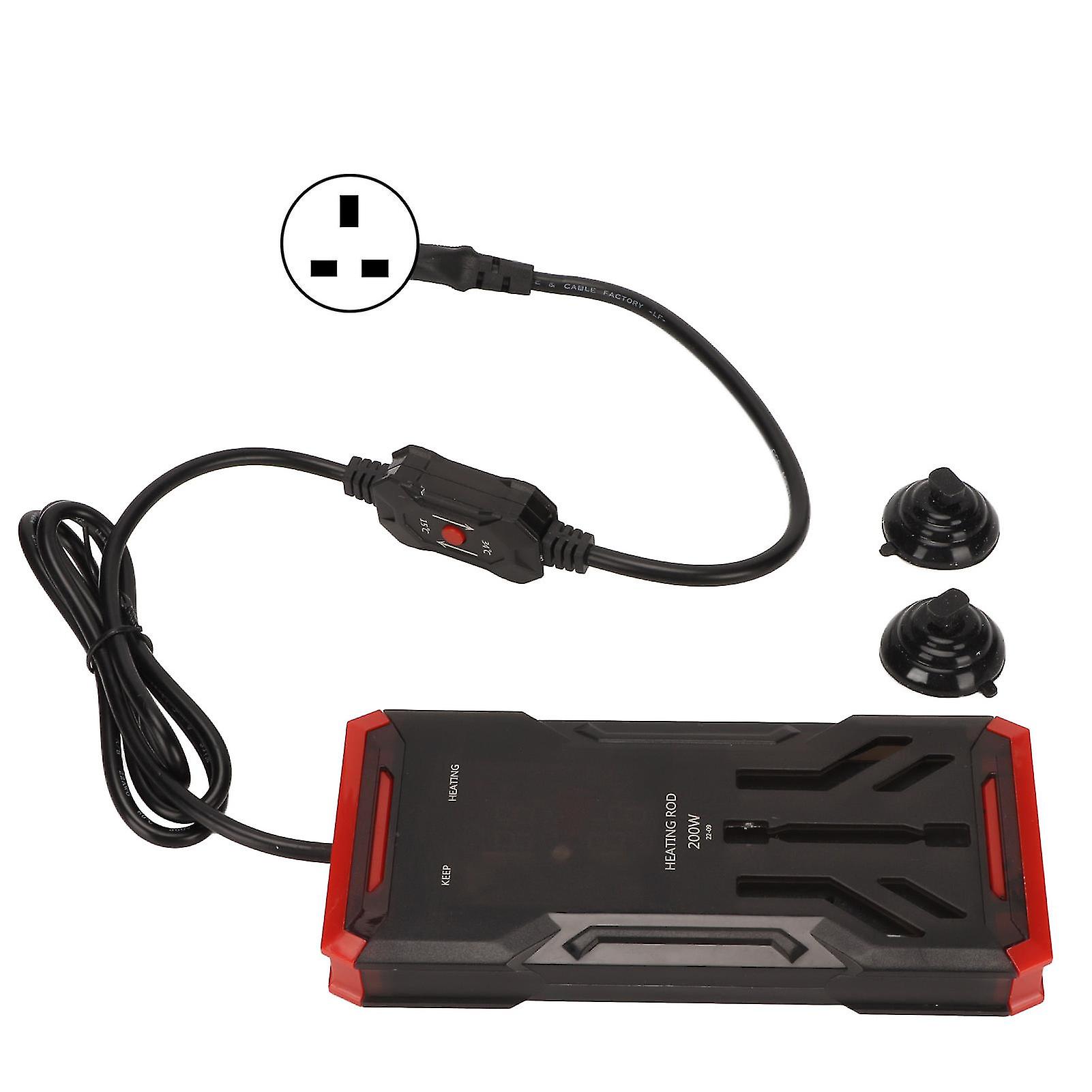 200W UK Plug 220V Fish Tank Frequency Conversion Heater Automatic Thermostat