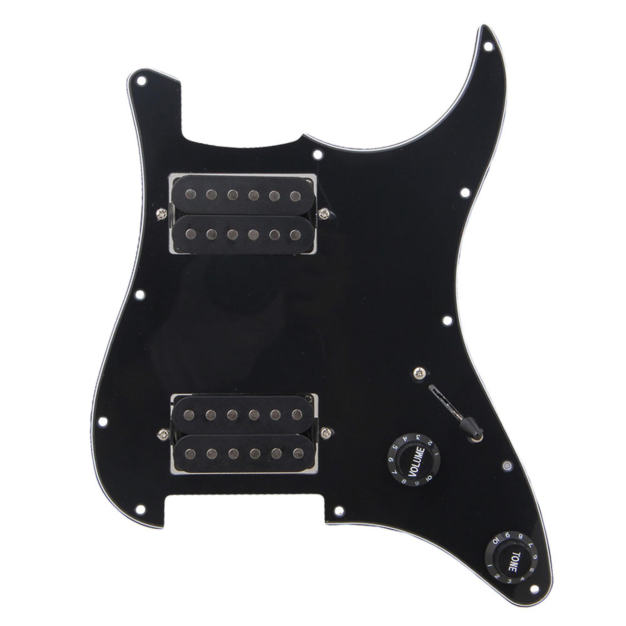 Black ASSEMBLY Dual Pickups 1v1t SCRATCHPLATE FOR GUITAR