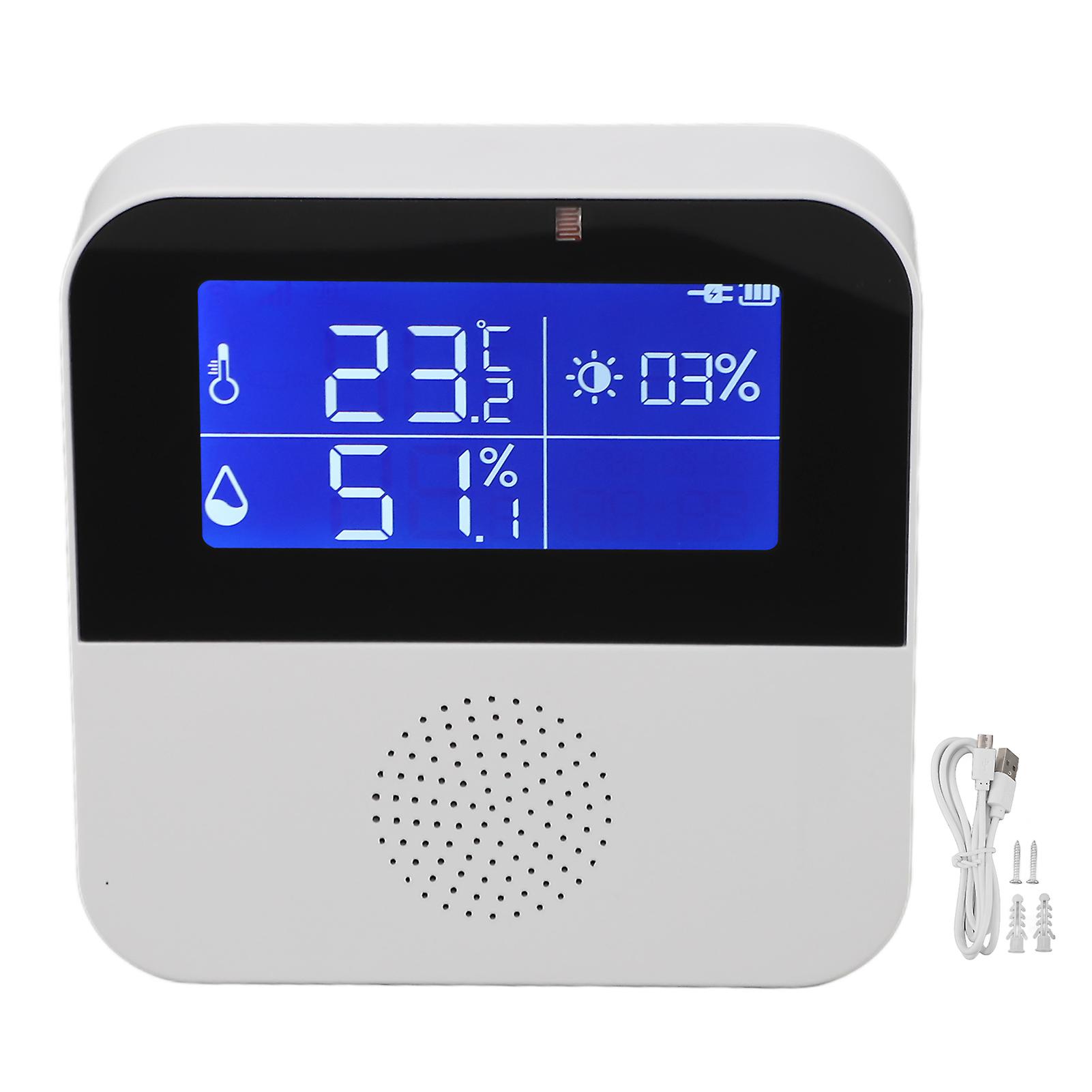 Digital WiFi Temperature and Humidity Sensor Smart Display Thermometer Hygrometer for Home Automation Lithium Battery Powered Indoor Monito