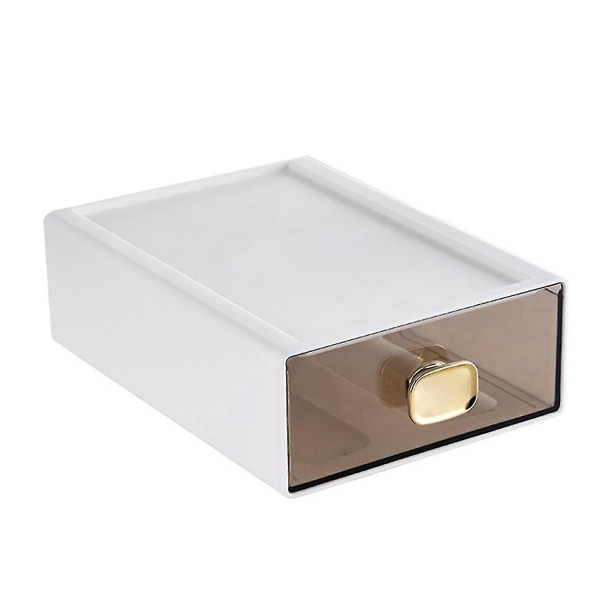 8015 Desktop Ins Multi-Stacked Storage Box Dormitory Desk Transparent Drawer Student Stationery Off