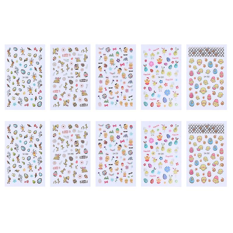 10sheets 3d Stickers