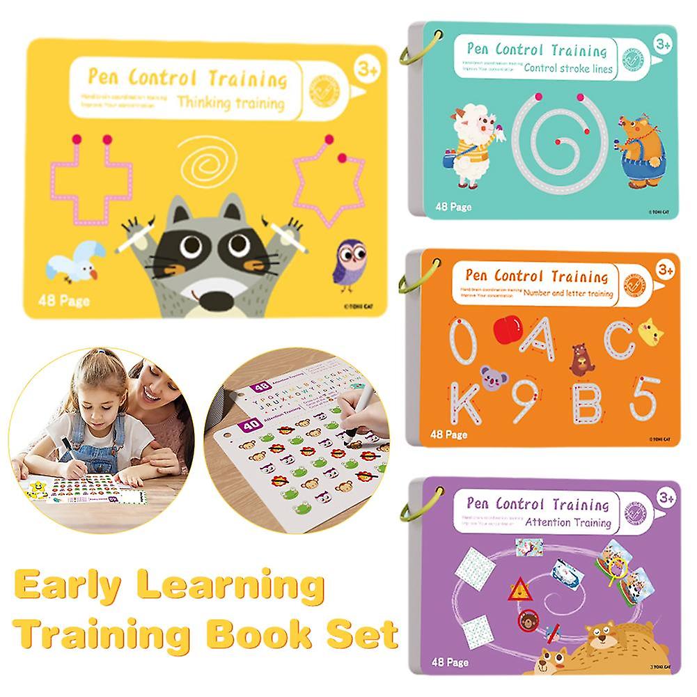 Tracing Workbook Set Pen Control Painting Book Magic Practice Copybook