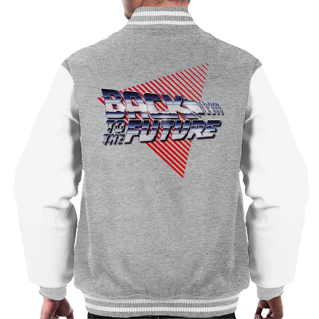 Back to the Future Red Strips Men's Varsity Jacket