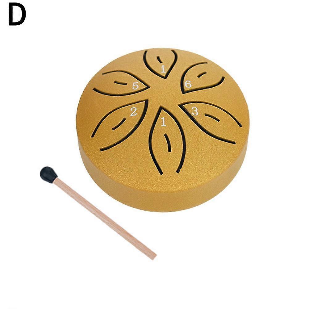 Tambor para Cantar e Dançar Portátil Mini Tambor Void 3 polegadas 6 tons