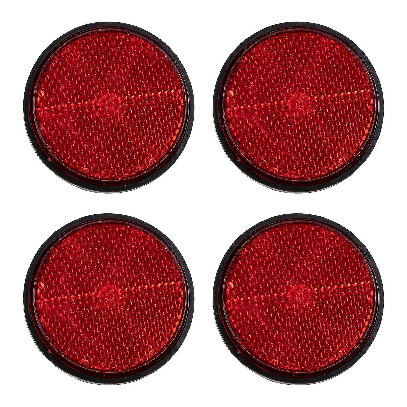 4Pcsバイクリフレクターバイクランプリフレクタープラスチックリフレクター警告リフレクターバイク用品