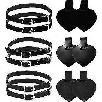 3 sets afneembare hoge hakken antislip schoenriemen anti- losse hakken enkelbanden