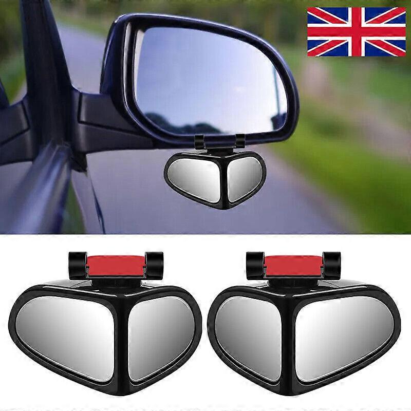 2X Car Rotation HD Glass Adjustable for Parking Reversing Blind Spot Mirror 360 w12647208