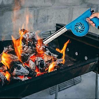 Soufflet De Poche Pliable – 2 Tubes En Acier Inoxydable 63.5cm, étuis Velours, Crochets – Pour Feu De Camp, Camping, Barbecue