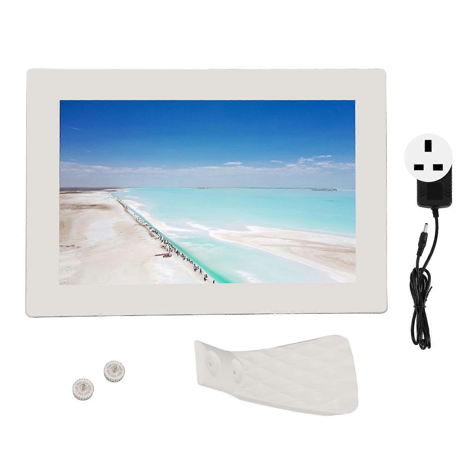10 Inch WiFi Digital Picture Frame IPS Touch Screen Easy Setup to Share Photos Videos Smart Cloud Photo Frame with 16GB Storage 100?240V UK Plug