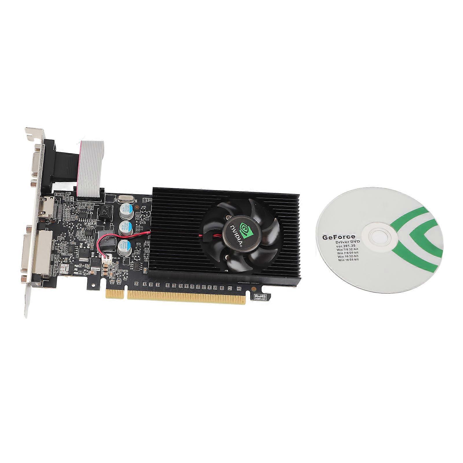 GT610 2GB DDR3 grafische kaart 64bit 810MHZ Geheugenfrequentie 1000MHZ Kernfrequentie 2560x1600 resolutie PC grafische kaart GT610 2GD3 64bit