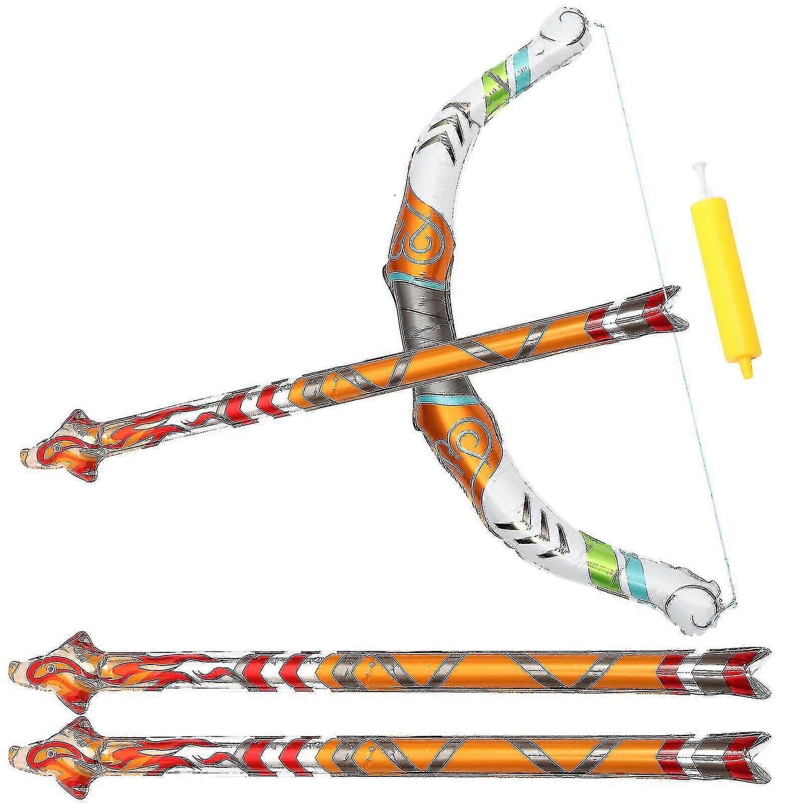 1 Set Of Inflatable Bow And Arrow Toys Parent-child Interactive Outdoor Balloons