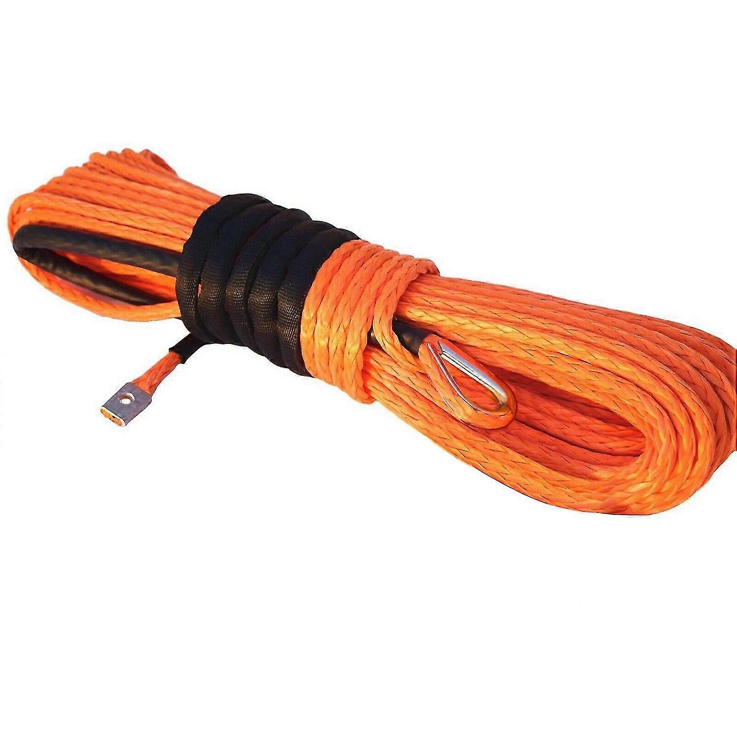 Syntetisk vinsj tau, Orange1 / 4 X 50ft syntetisk vinsj tau linje kabel for Atv Utv Suv lastebil båt W